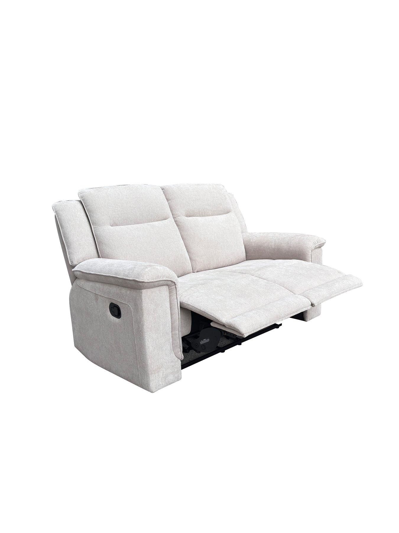 very-home-miro-2-seater-manual-fabric-recliner-sofadetail