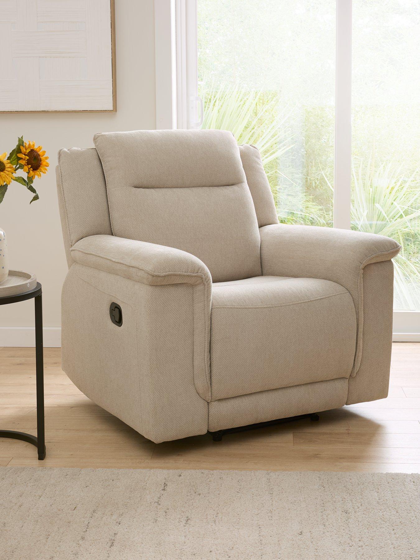 Image of Very Home Miro  Fabric Manual Recliner Chair