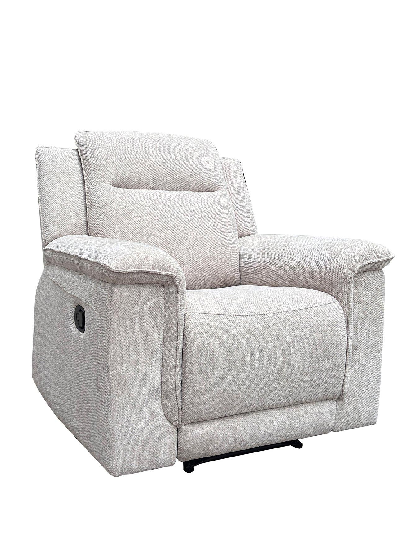 very-home-miro-fabric-manual-recliner-chairfront