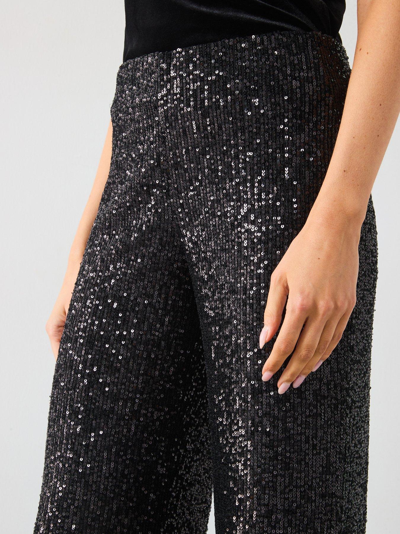 mango-black-sequin-trousersoutfit