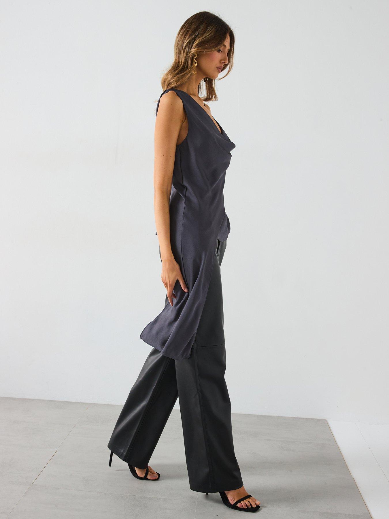 mango-asymmetrical-top-with-draped-neckline-greyback