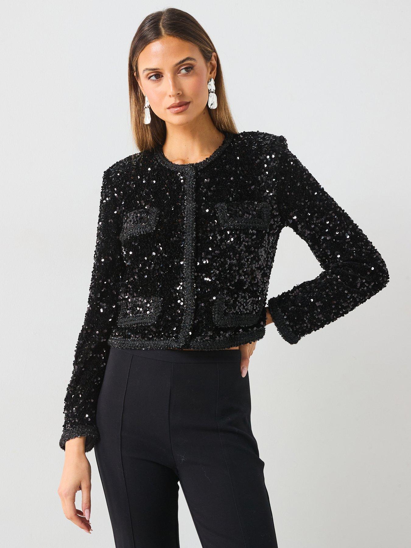 mango-sequin-jacket-black