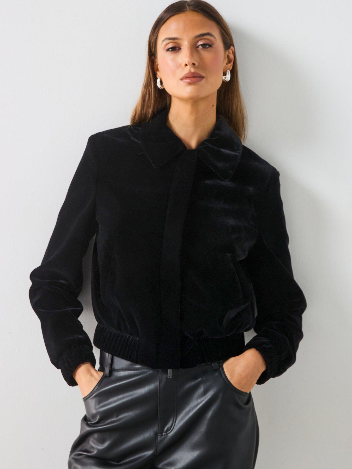 mango-velvet-collared-bomber-jacket-black