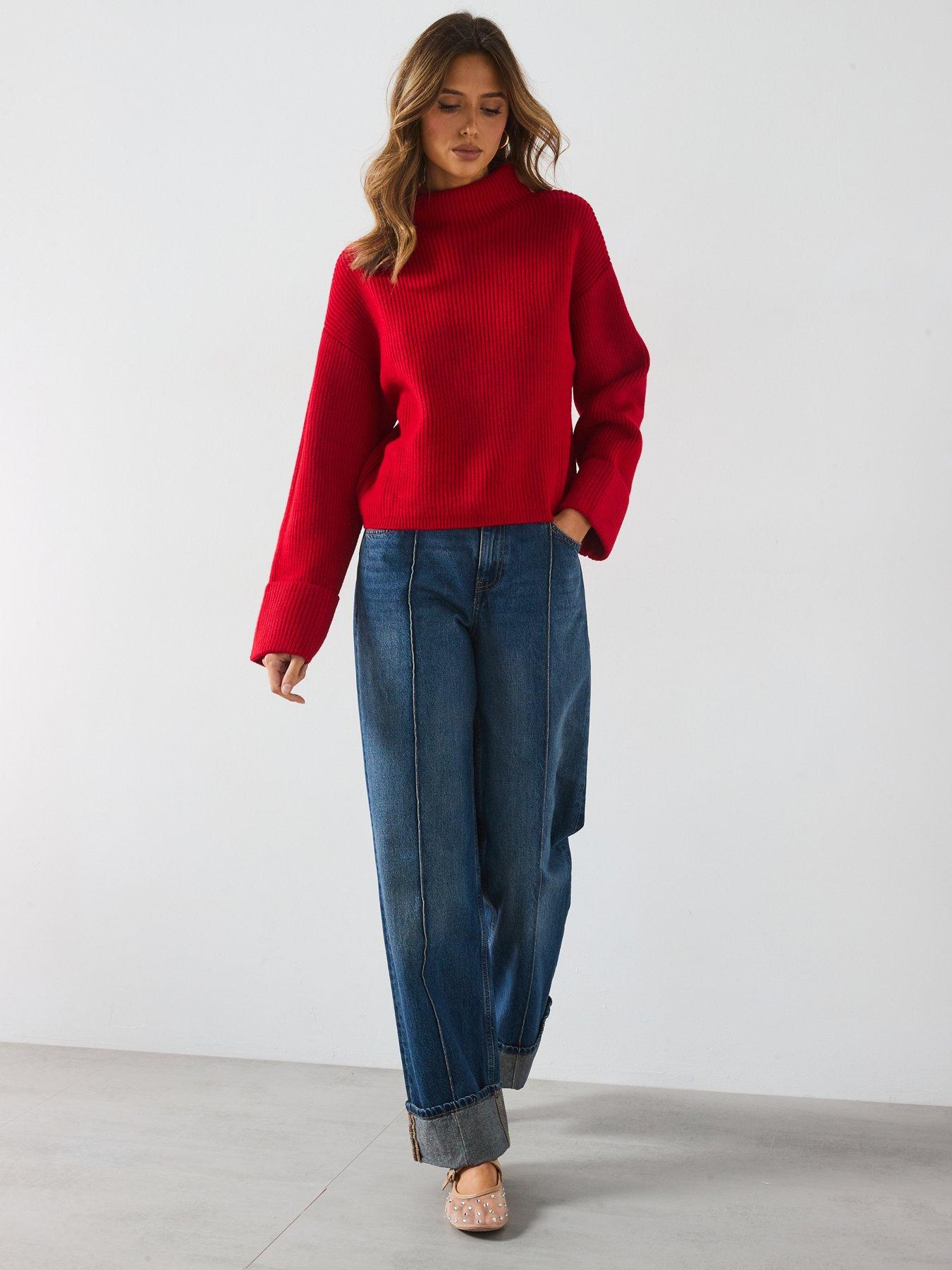 mango-roll-neck-jumper-redback