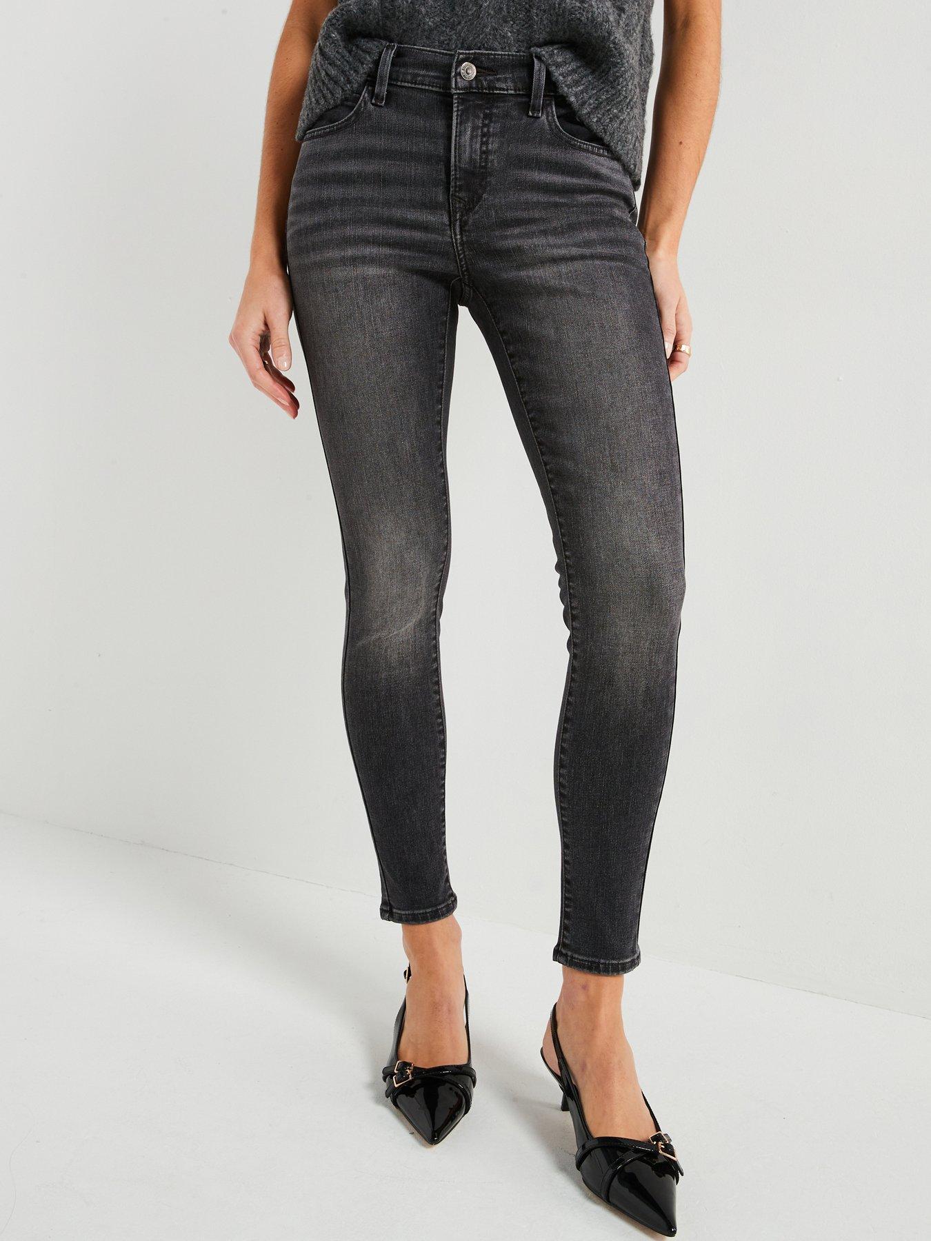 Levi's 710 Super Skinny Jeans - Dusty Days - Black