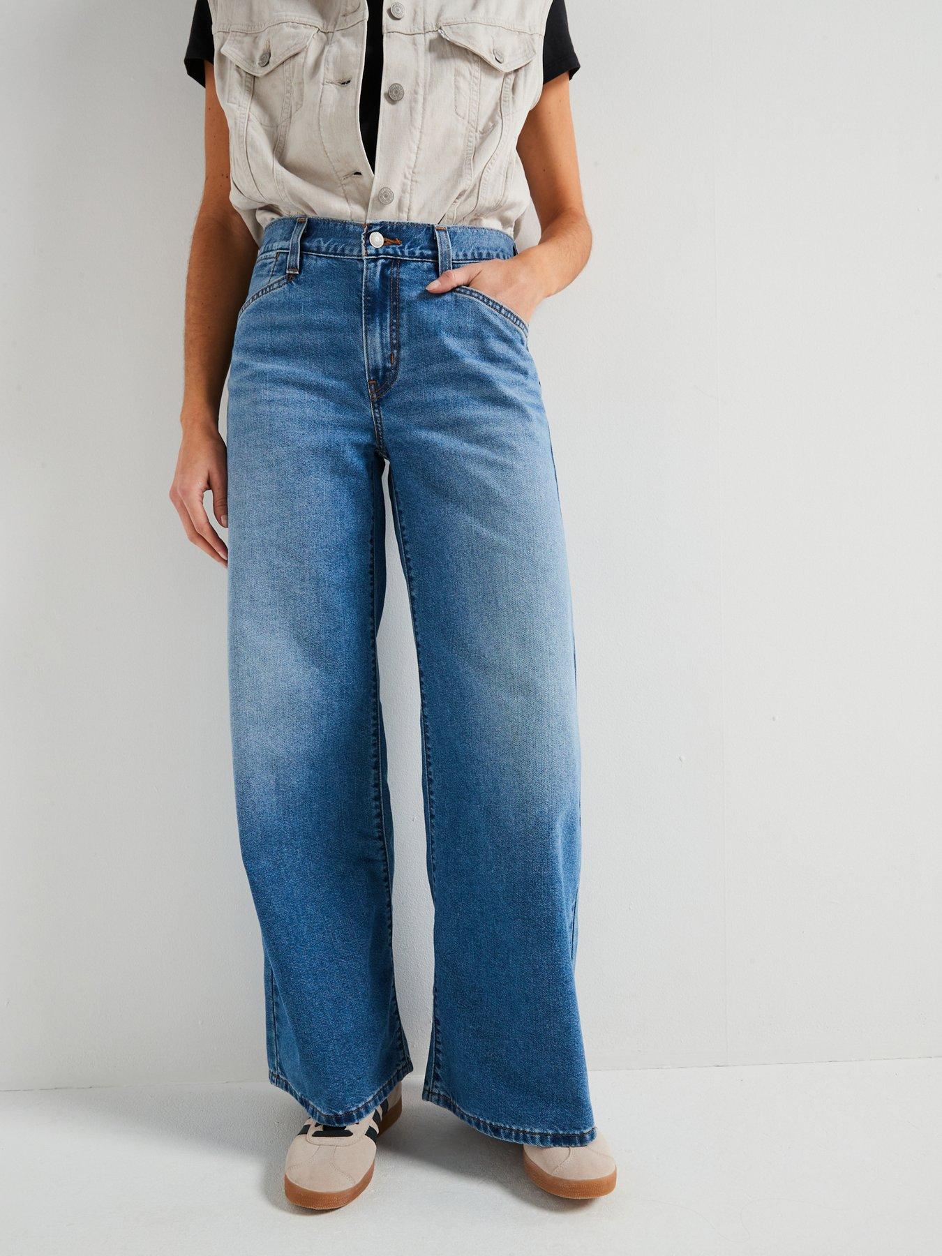 Levi's 94 Baggy Wide Leg Jeans - Cool Vertical - Blue