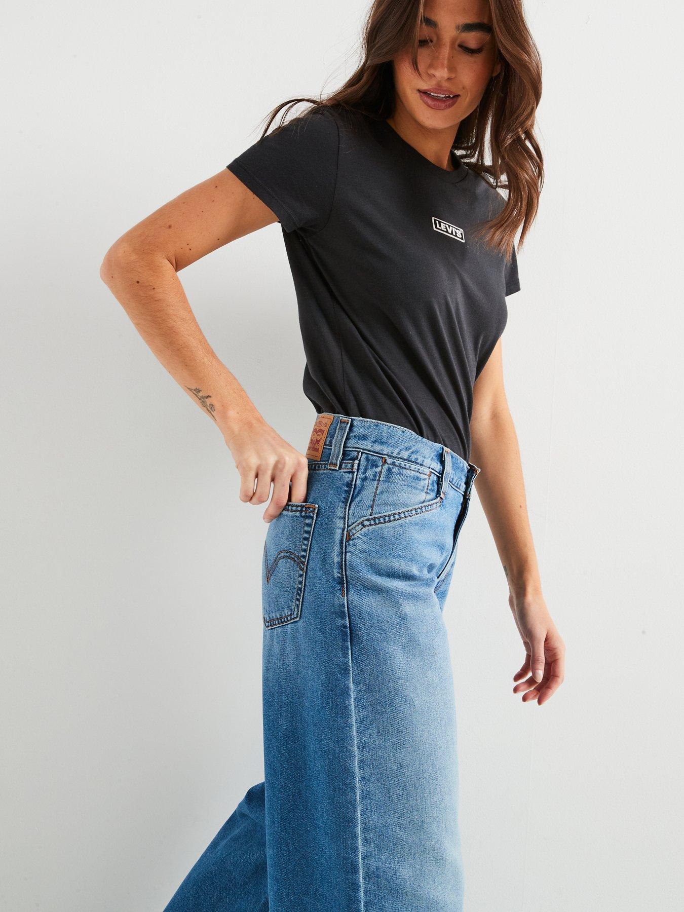 Image 6 of 6 of Levi's 94 Baggy Wide Leg Jeans - Cool Vertical - Blue