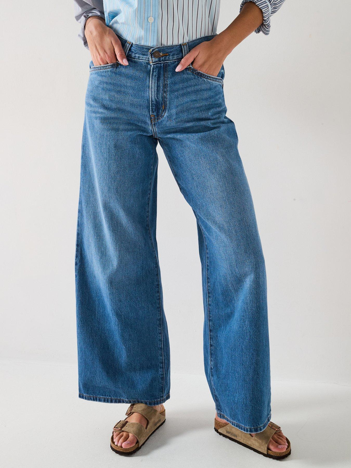 Image 1 of 6 of Levi's 94 Baggy Wide Leg Jeans - Its Gonna Be May Blue