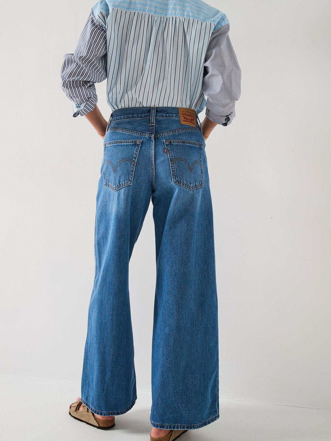 Image 2 of 6 of Levi's 94 Baggy Wide Leg Jeans - Its Gonna Be May Blue
