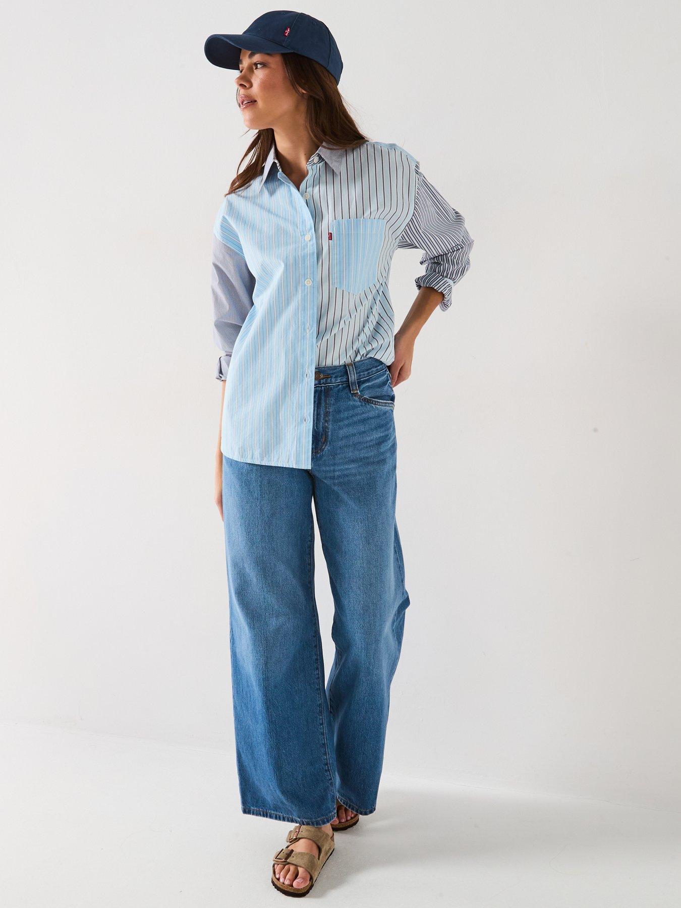 Image 3 of 6 of Levi's 94 Baggy Wide Leg Jeans - Its Gonna Be May Blue