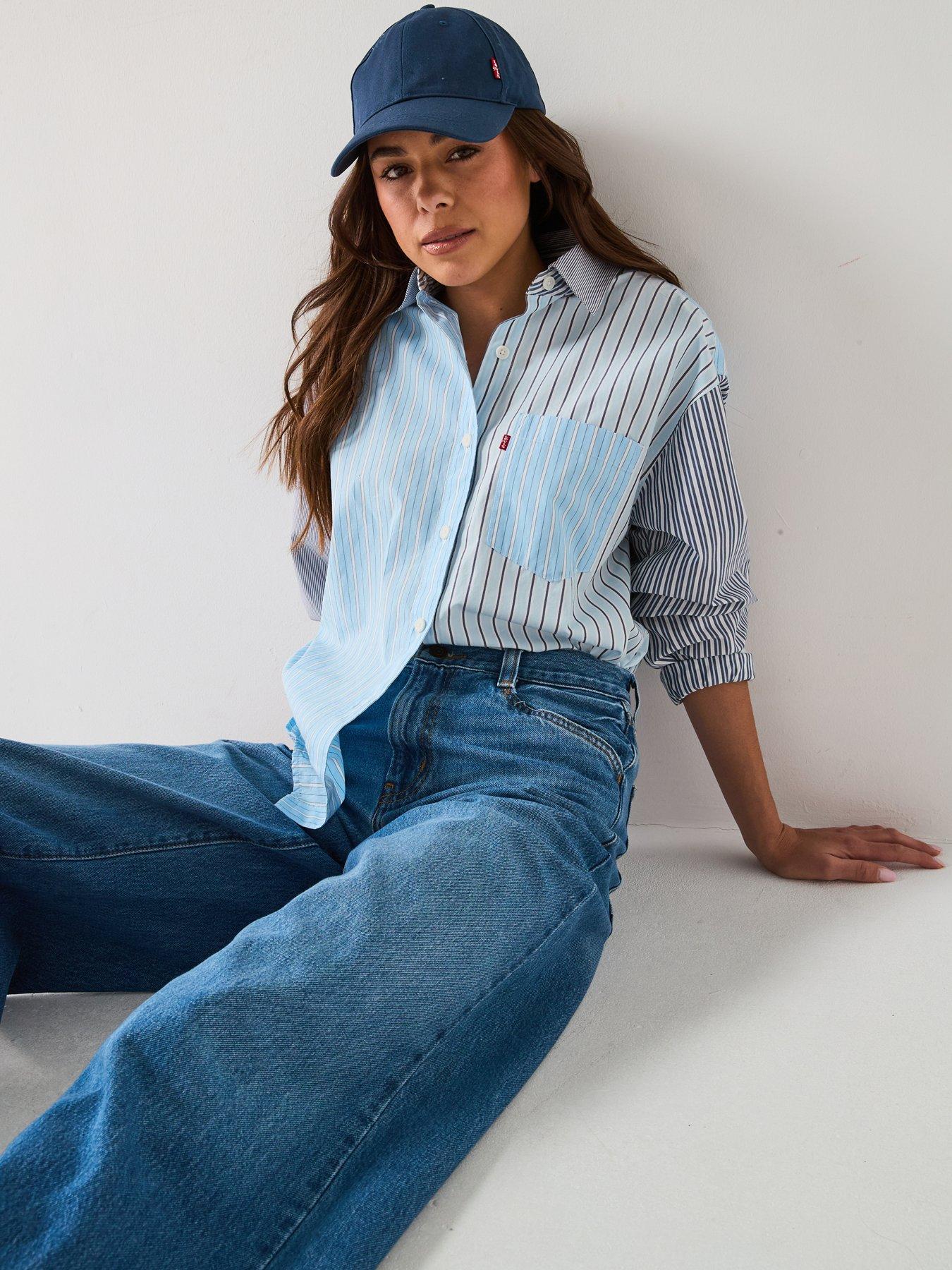 Image 4 of 6 of Levi's 94 Baggy Wide Leg Jeans - Its Gonna Be May Blue