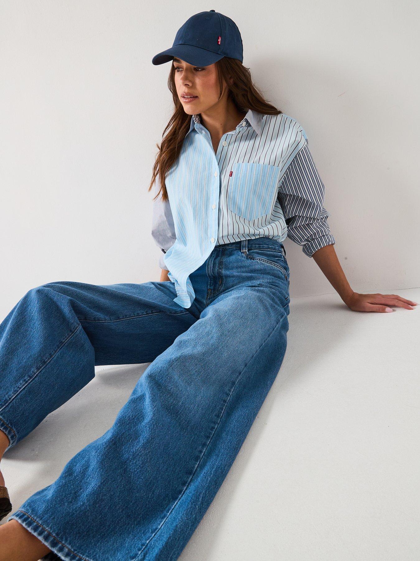 Image 6 of 6 of Levi's 94 Baggy Wide Leg Jeans - Its Gonna Be May Blue