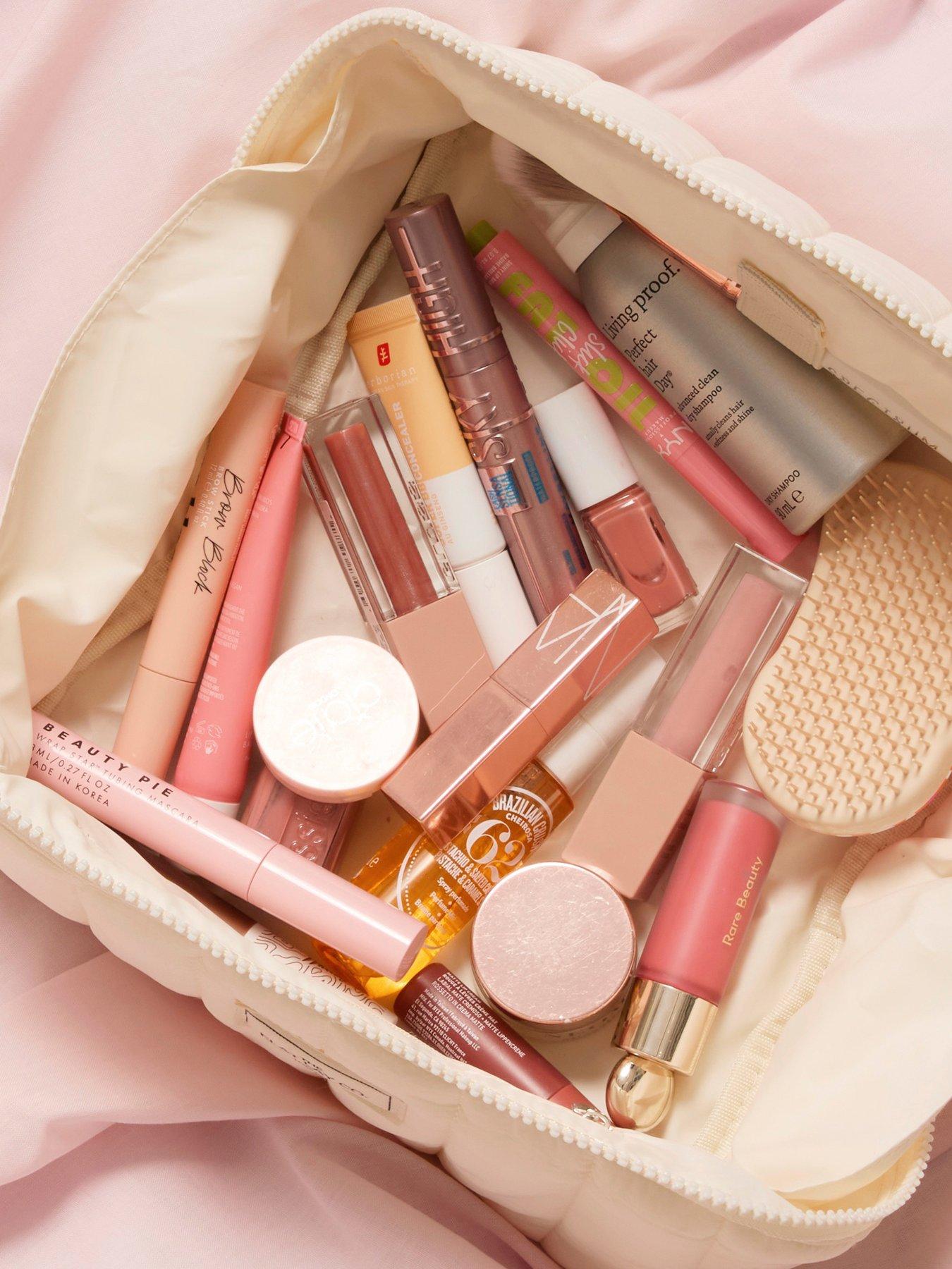 Image 5 of 6 of The Flat Lay Co. Marshmallow Makeup Box Bag in Vanilla