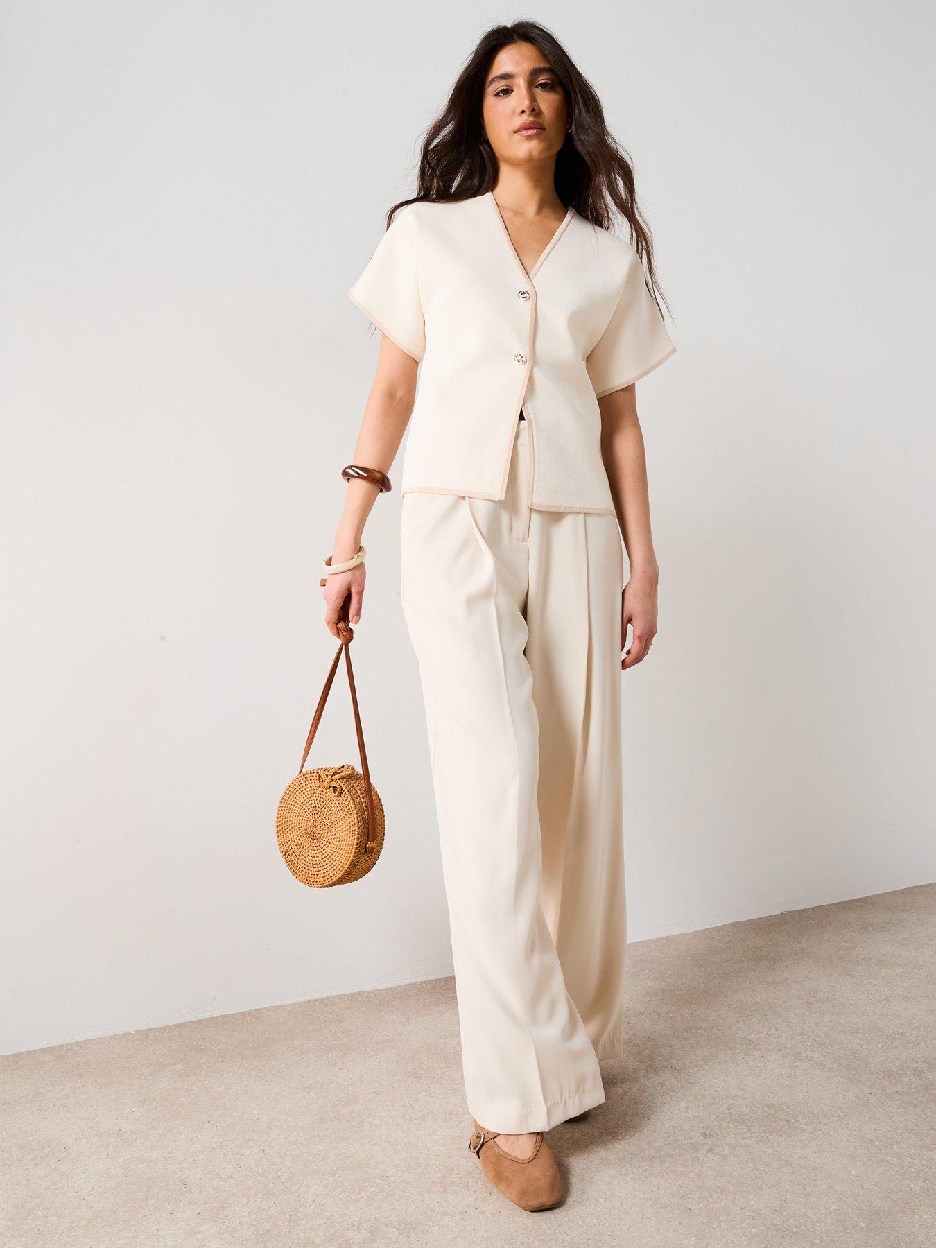v-by-very-short-sleeve-knitted-compact-yarn-cardigan-neutralback