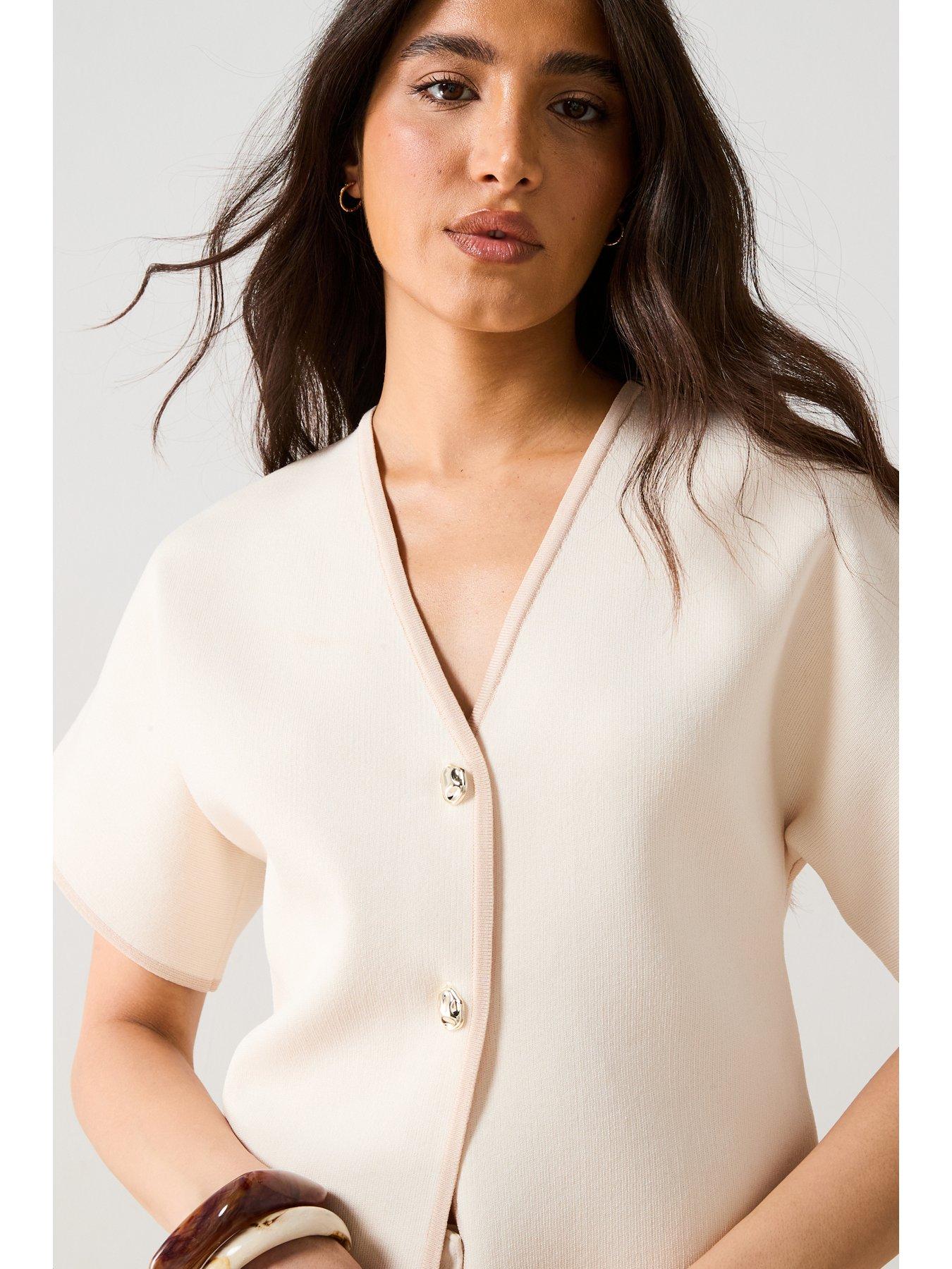 v-by-very-short-sleeve-knitted-compact-yarn-cardigan-neutraloutfit