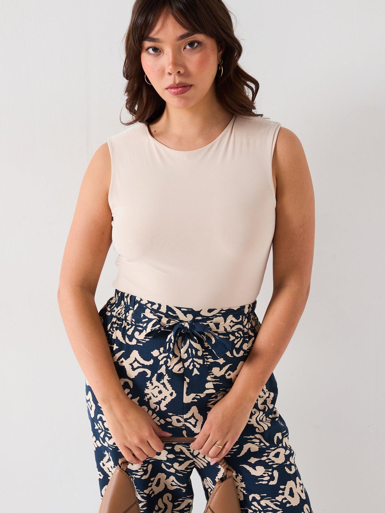 Image 4 of 6 of V by Very Curve Aztec Wide Leg Trouser - Print
