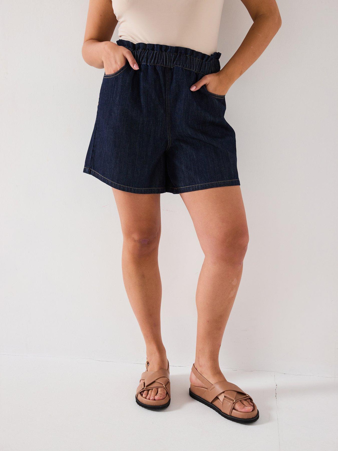 v-by-very-curve-elasticated-waist-denim-shortoutfit
