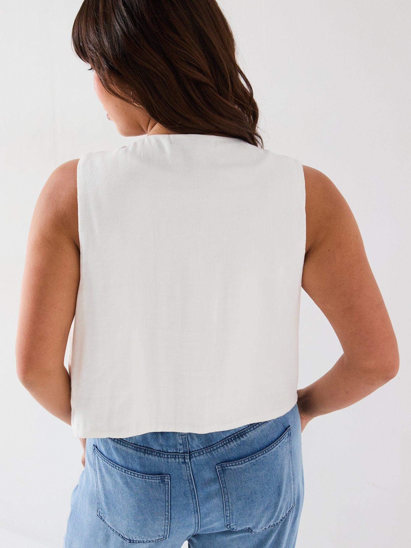 Image 2 of 7 of V by Very Curve Embroidered Waistcoat - Multi