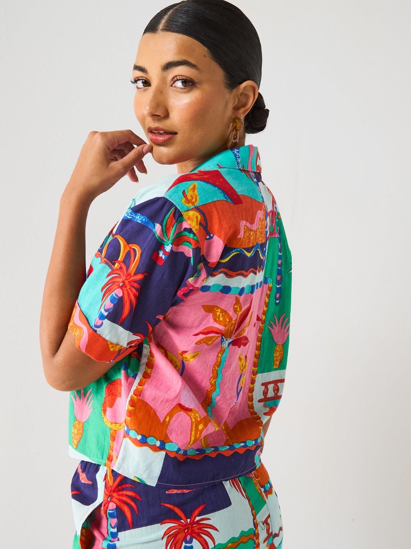 v-by-very-postcard-button-thru-shirt-co-ord-multistillFront