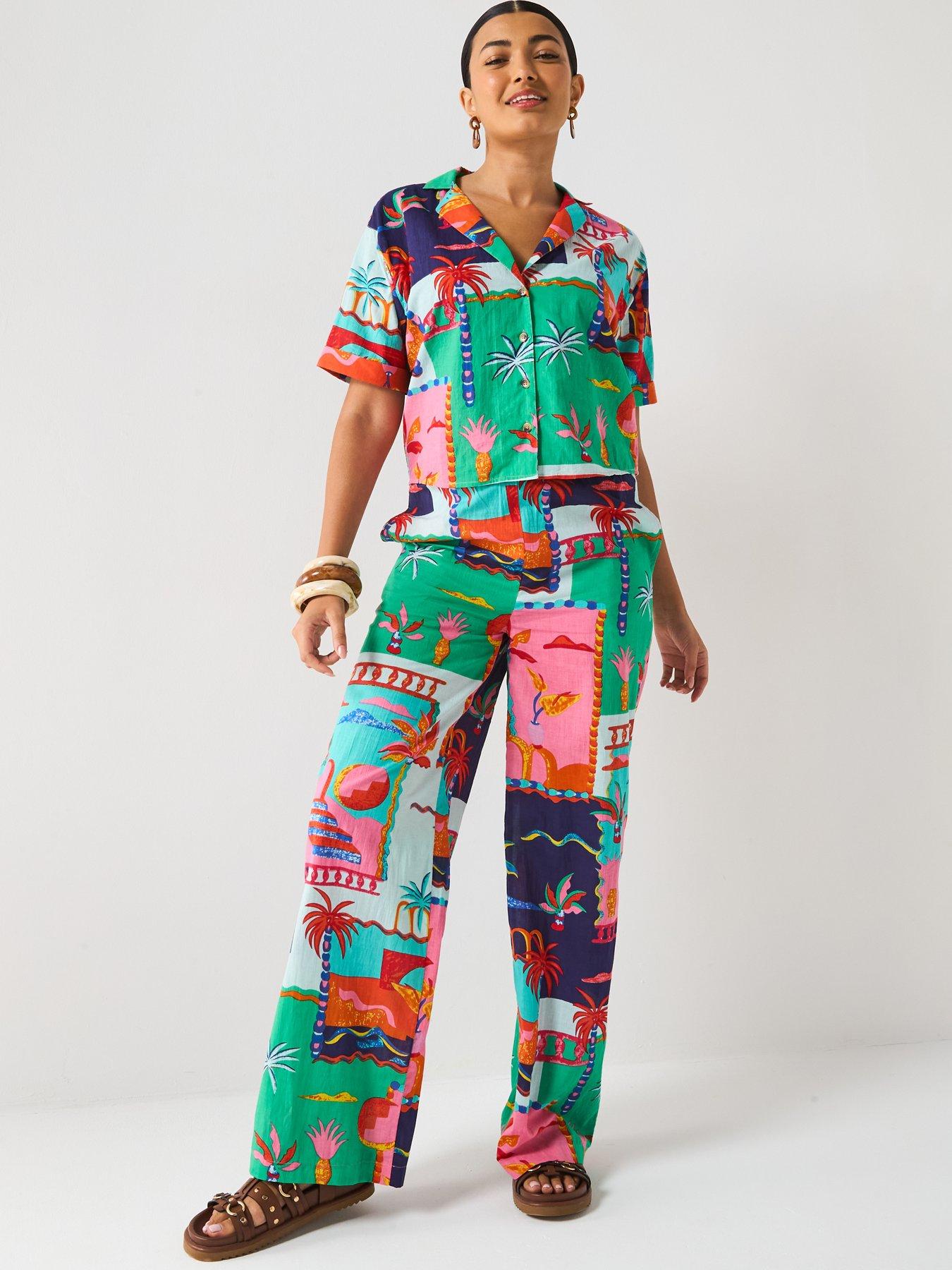 v-by-very-postcard-button-thru-shirt-co-ord-multiback