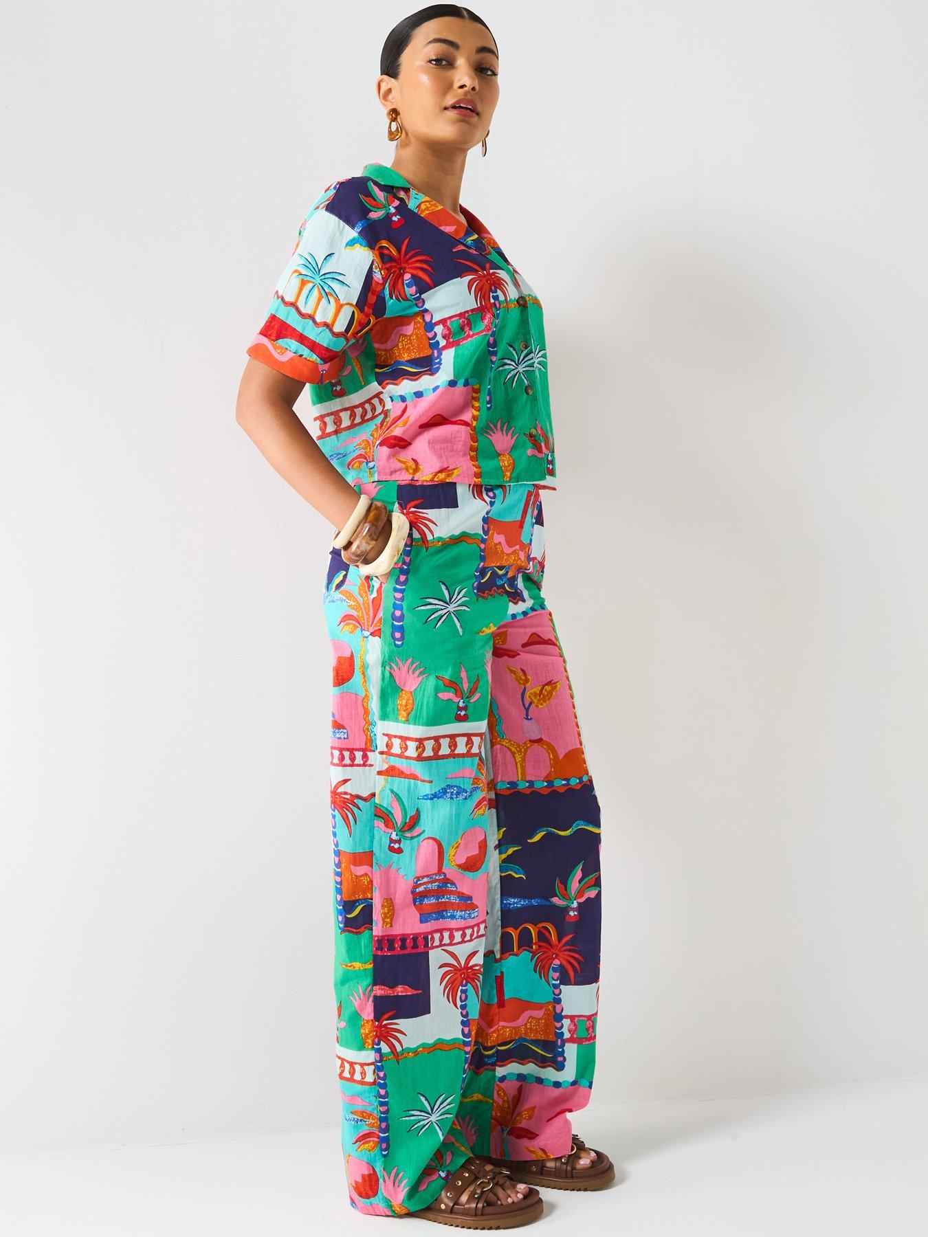 v-by-very-postcard-button-thru-shirt-co-ord-multidetail