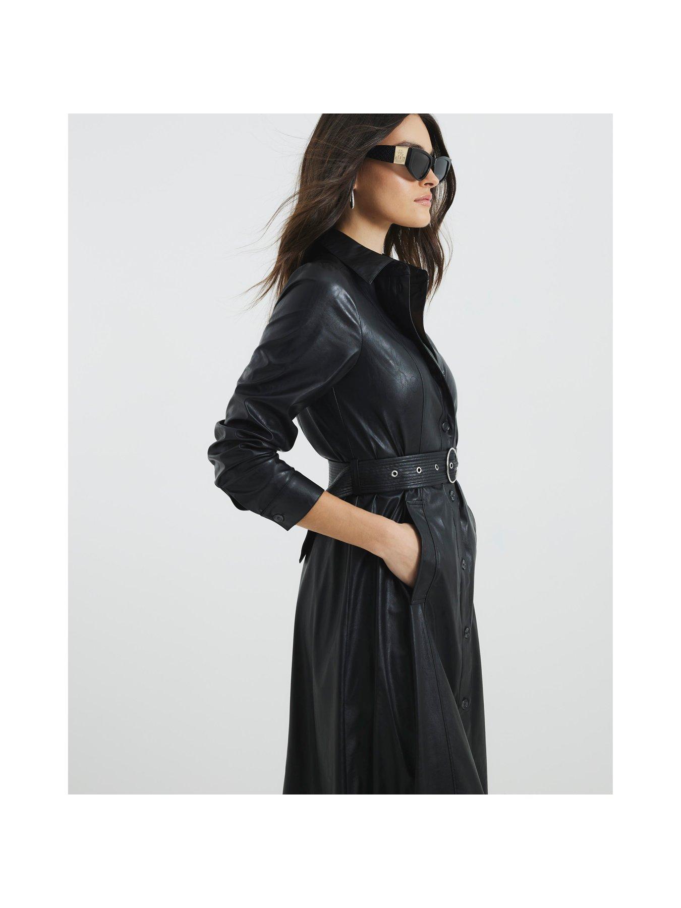 river-island-pu-shirt-midi-dress-blackstillFront