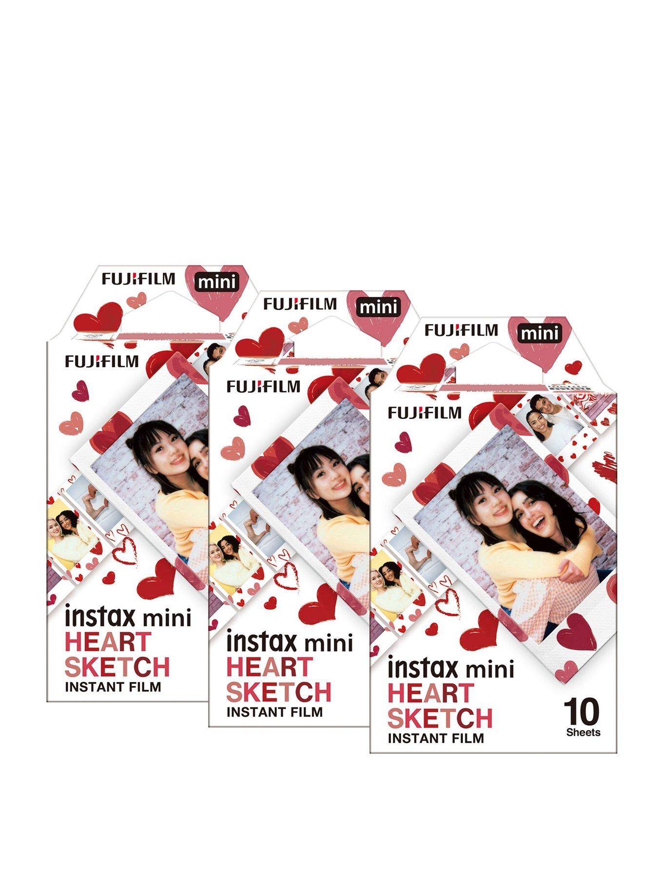 Image of Fujifilm Instax Instax Mini Instant Photo Film - Heart Sketch, 30 Shot Pack