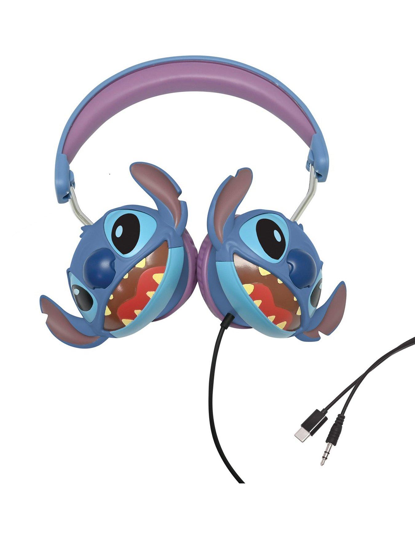 Image 1 of 7 of Disney Stitch Stitch Stereo Wired Foldable Headphone with safe volume limitation
