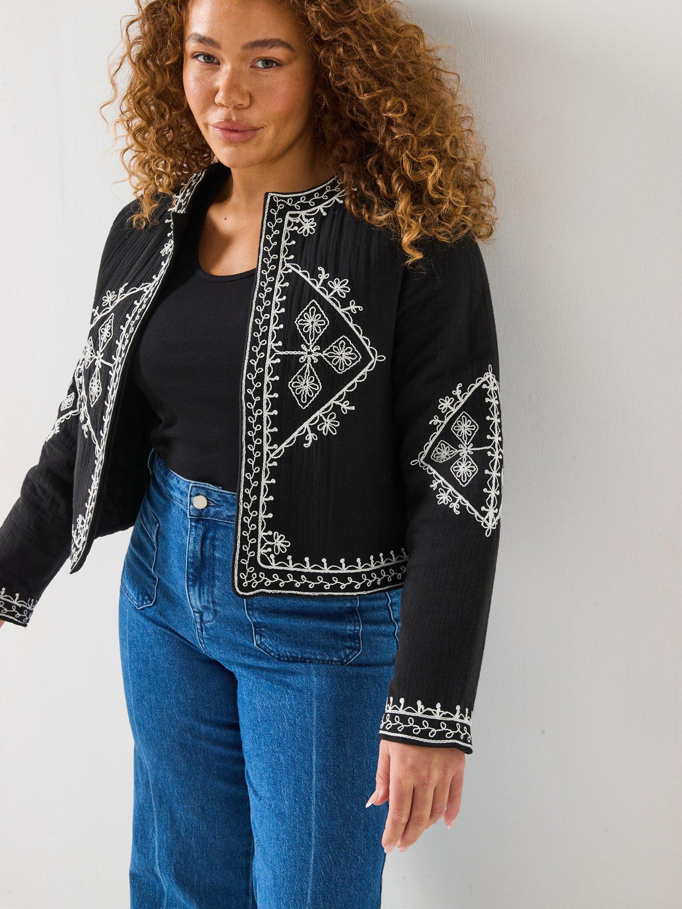 v-by-very-curve-embroidered-jacket-blackdetail
