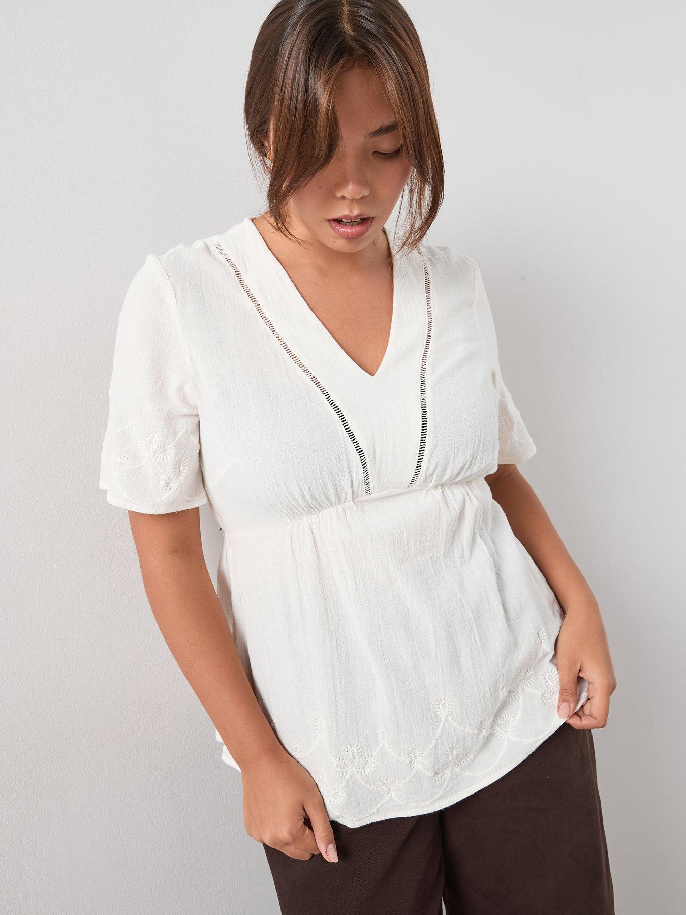v-by-very-curve-contrast-embroidery-angel-sleeve-blouse-white