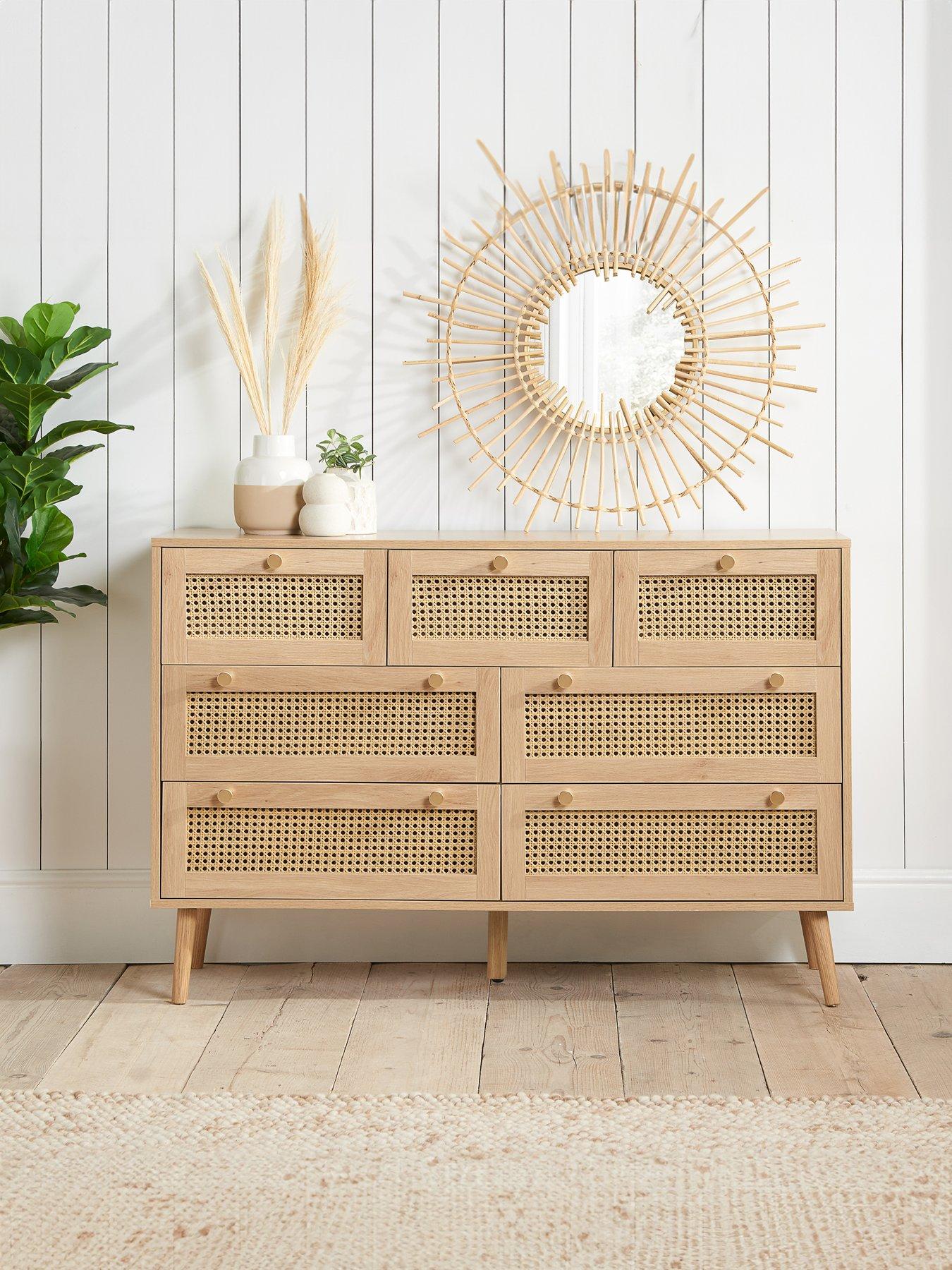 birlea-croxley-7-drawer-rattan-chest