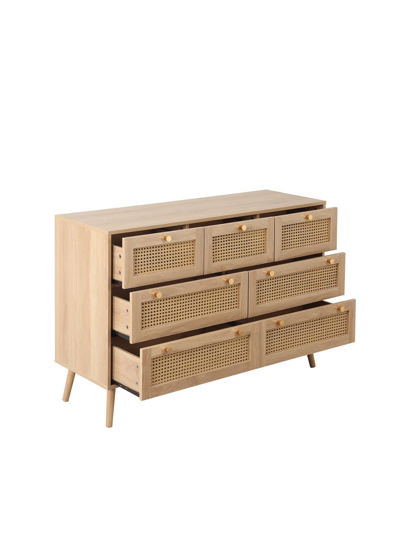 birlea-croxley-7-drawer-rattan-chestoutfit