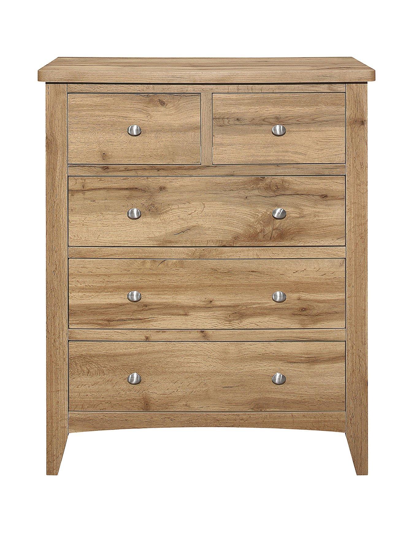 Image 2 of 7 of Birlea Hampstead Three Large Drawers and Two Smaller Drawers, &nbsp;3+2 Chest