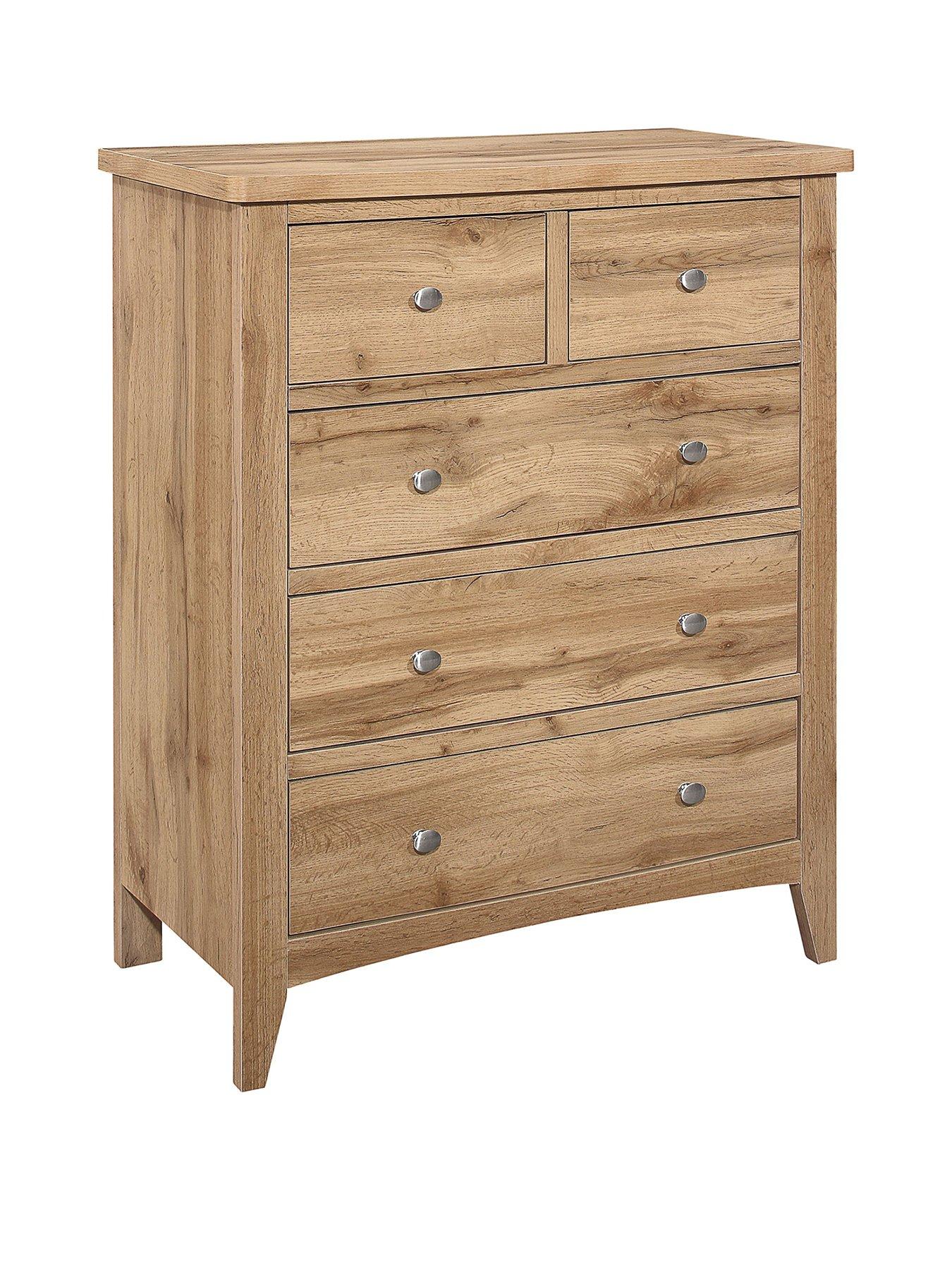 Image 3 of 7 of Birlea Hampstead Three Large Drawers and Two Smaller Drawers, &nbsp;3+2 Chest