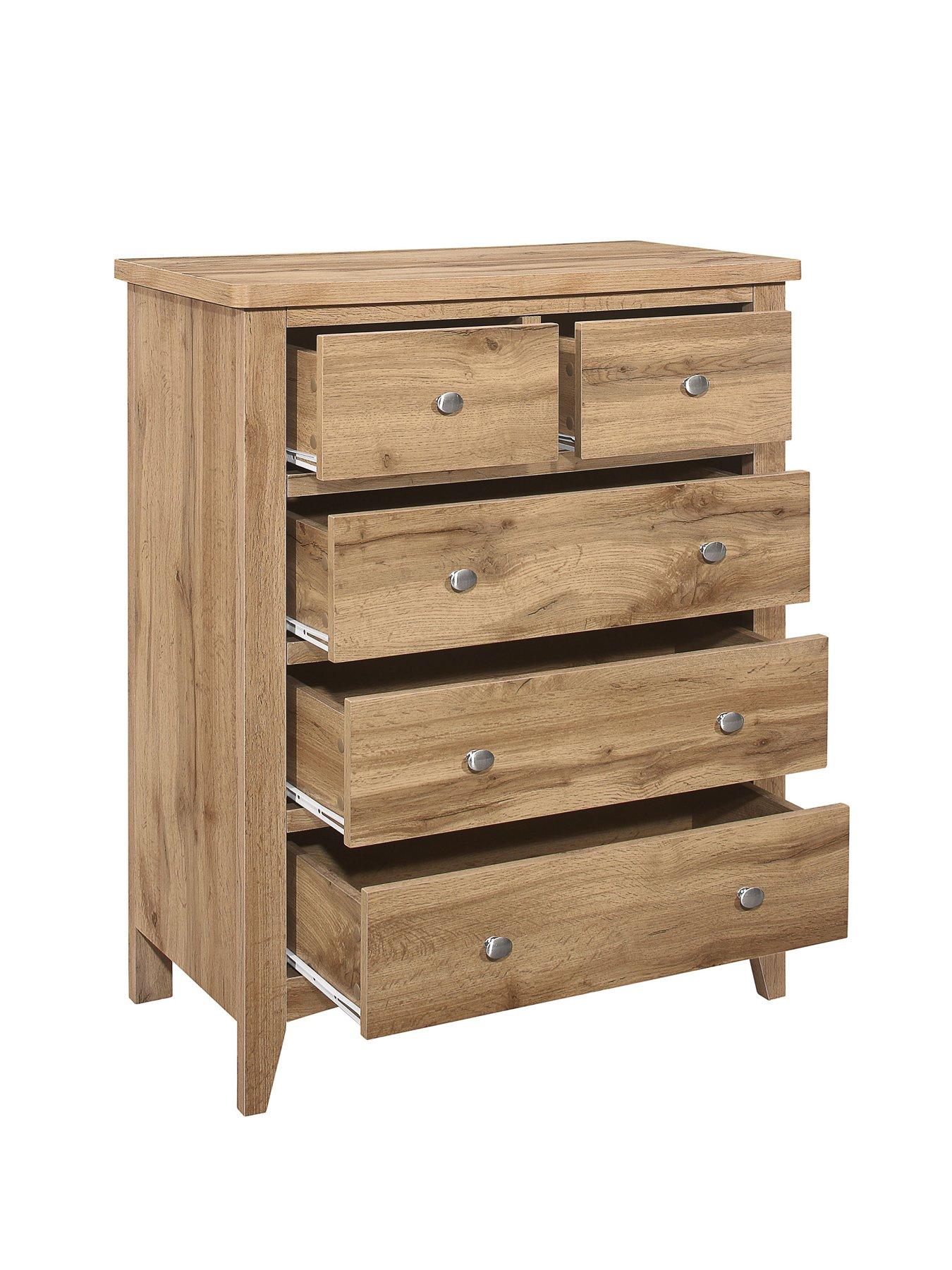 Image 4 of 7 of Birlea Hampstead Three Large Drawers and Two Smaller Drawers, &nbsp;3+2 Chest