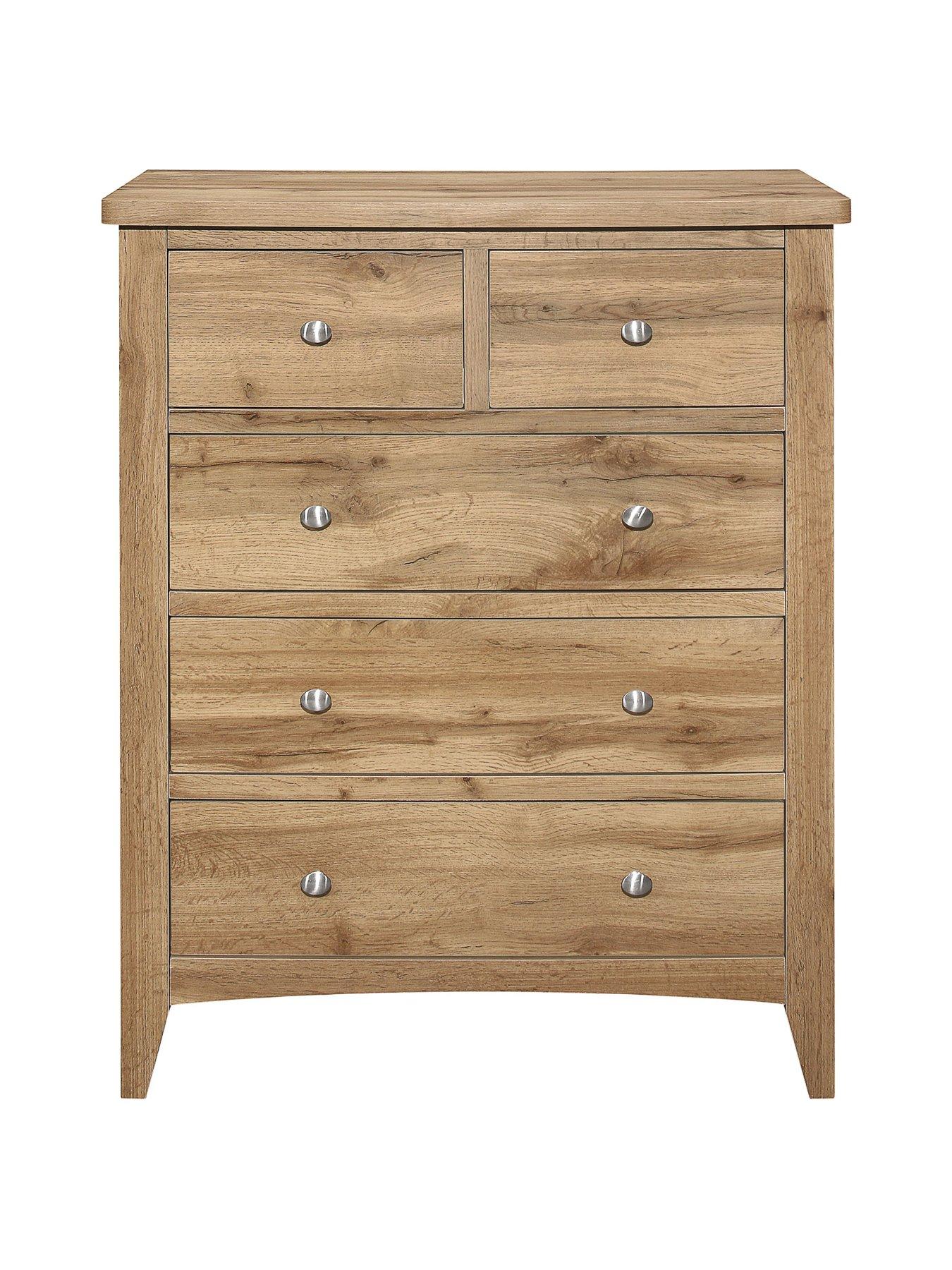 Image 6 of 7 of Birlea Hampstead Three Large Drawers and Two Smaller Drawers, &nbsp;3+2 Chest