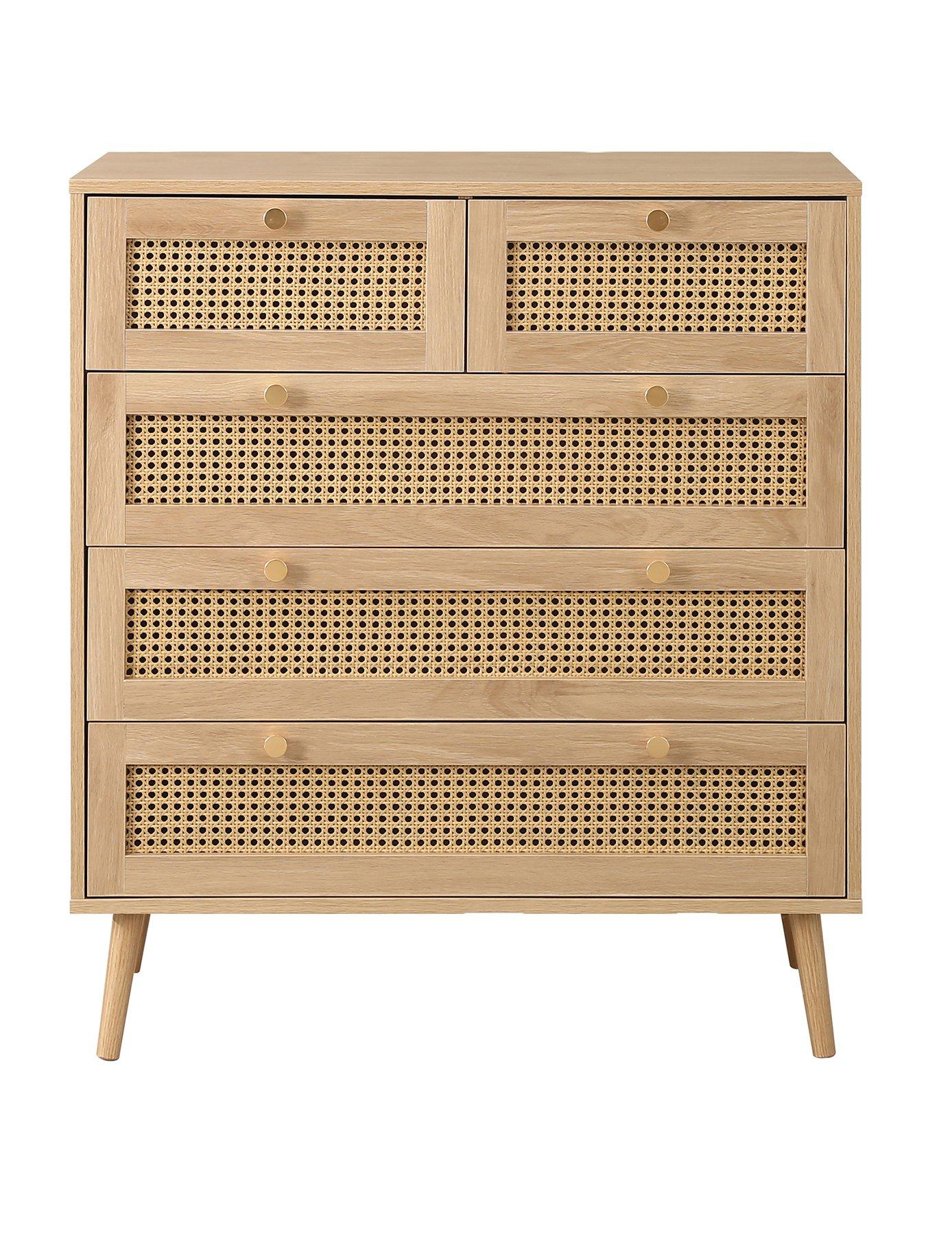 birlea-croxley-5-drawer-rattan-cheststillFront