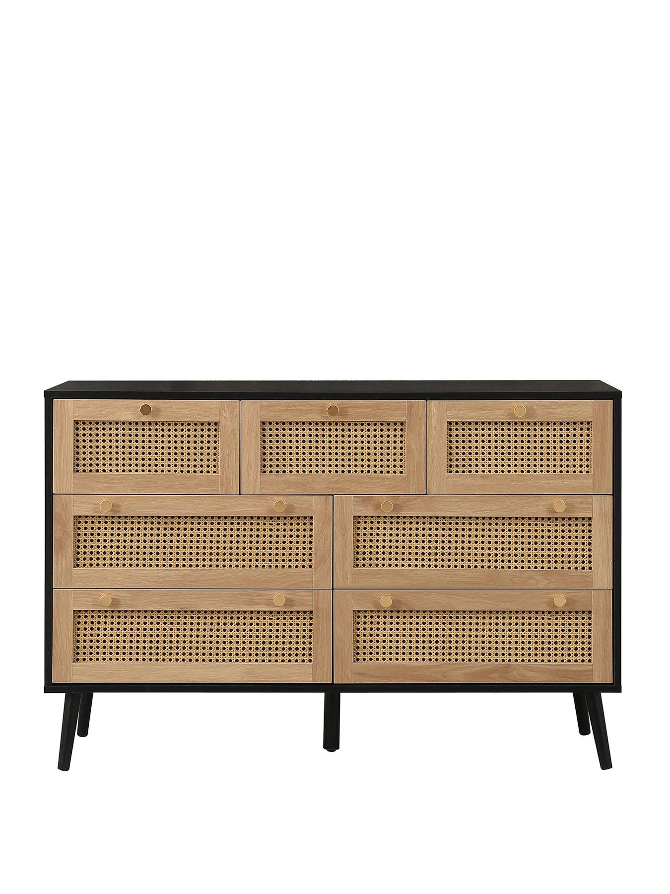 birlea-croxley-7-drawer-rattan-cheststillFront