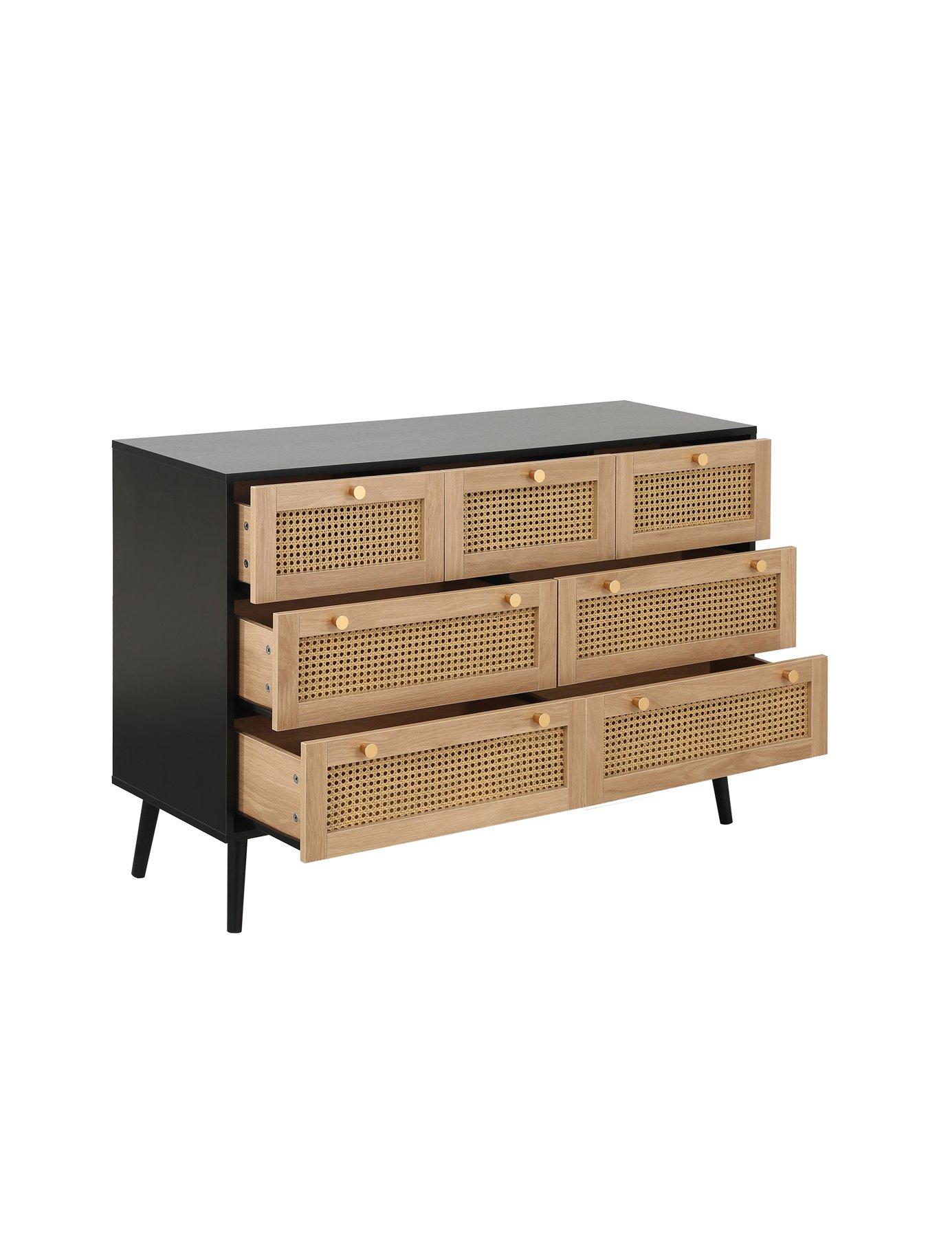 birlea-croxley-7-drawer-rattan-chestoutfit