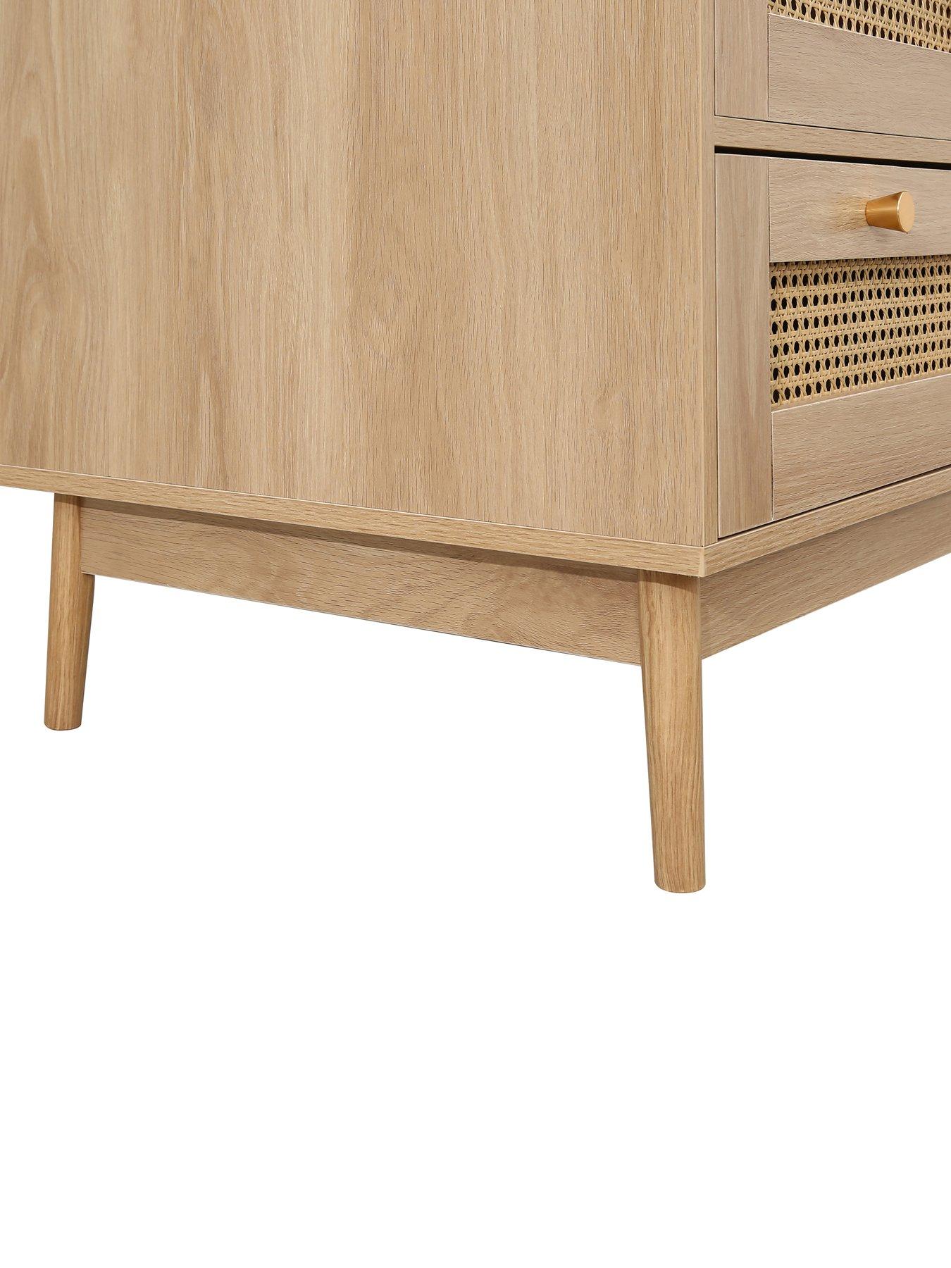 birlea-croxley-2-door-1-drawer-rattan-wardrobedetail