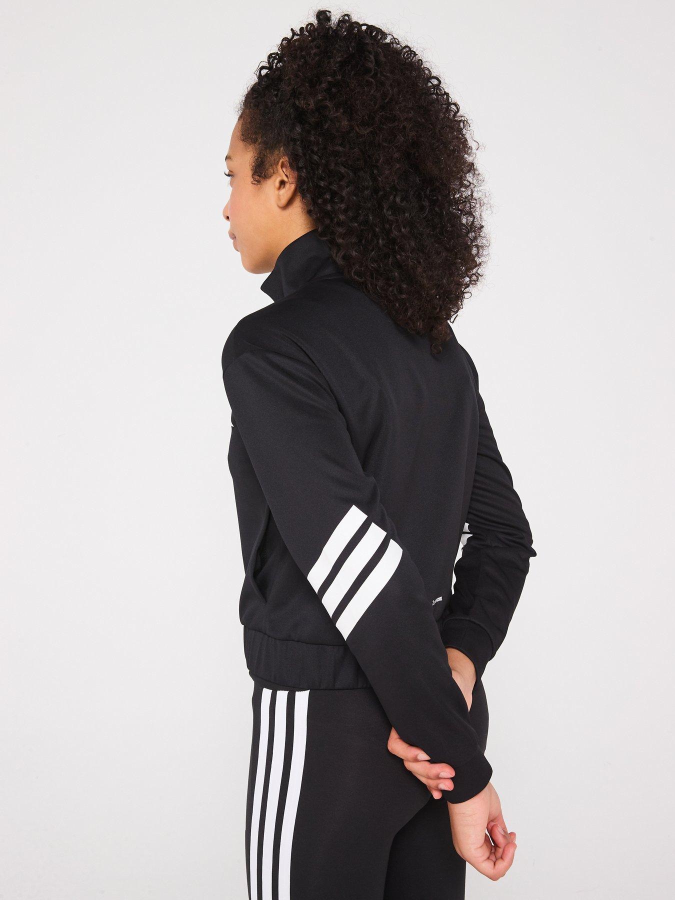 adidas-junior-girls-nxt-tracksuit-jacket-black-blackwhitestillFront