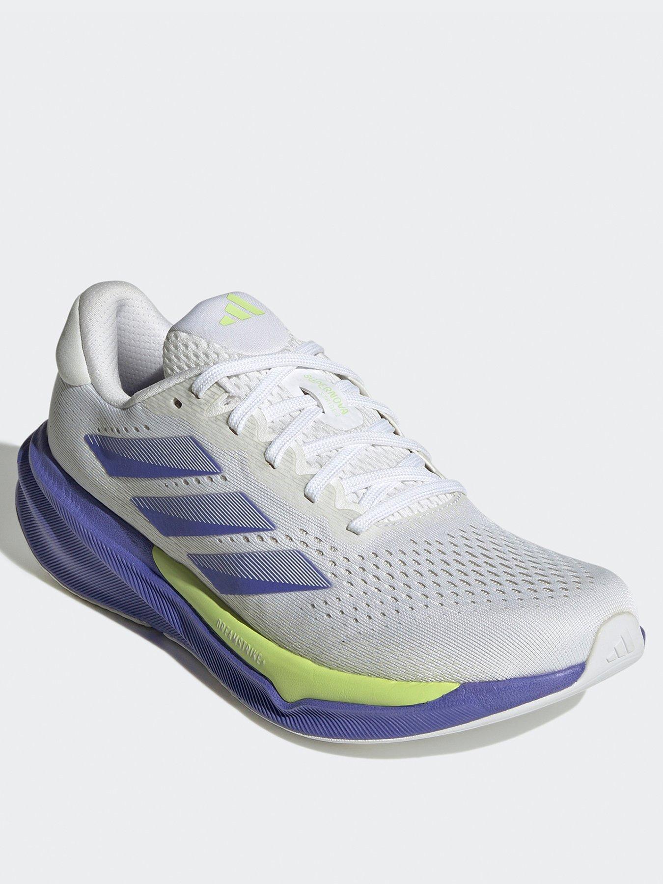 Image 2 of 6 of adidas Womens Running Supernova Stride 2 Trainers - White/Silver/Cobalt Blue