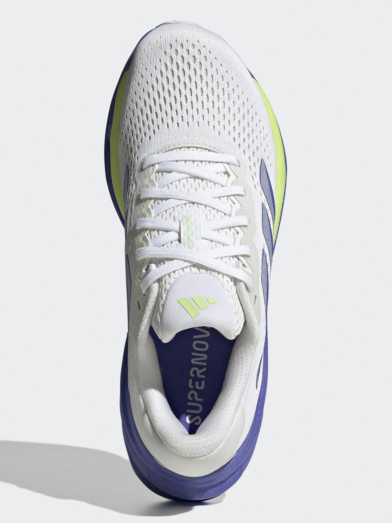Image 4 of 6 of adidas Womens Running Supernova Stride 2 Trainers - White/Silver/Cobalt Blue