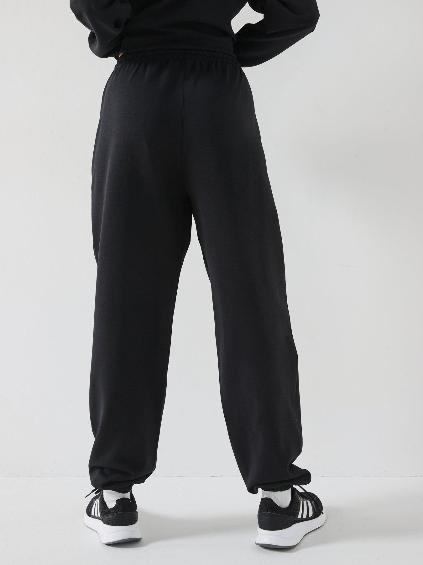 adidas-womens-training-d4t-knit-pants-blackstillFront