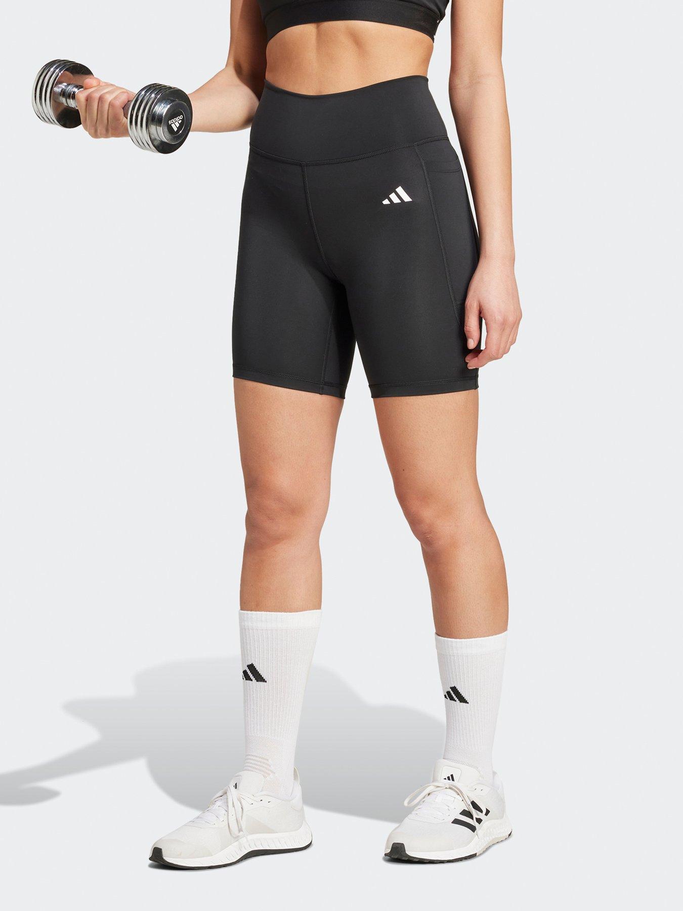 adidas-womens-training-optime-essentials-7inch-bike-shorts-blackfront