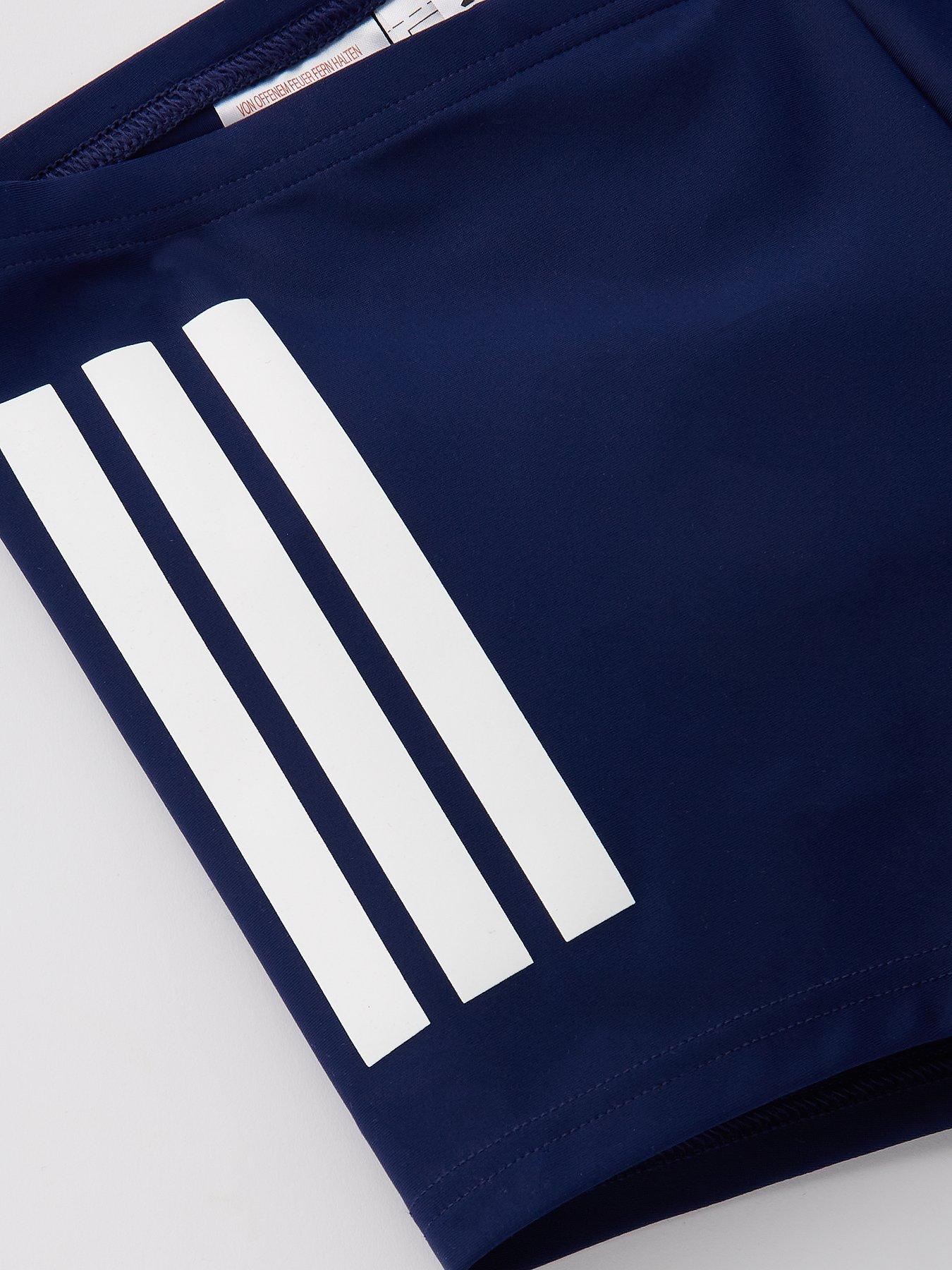 Image 3 of 4 of adidas Junior Boys 3 Stripe Boxer Swim Shorts - Navy