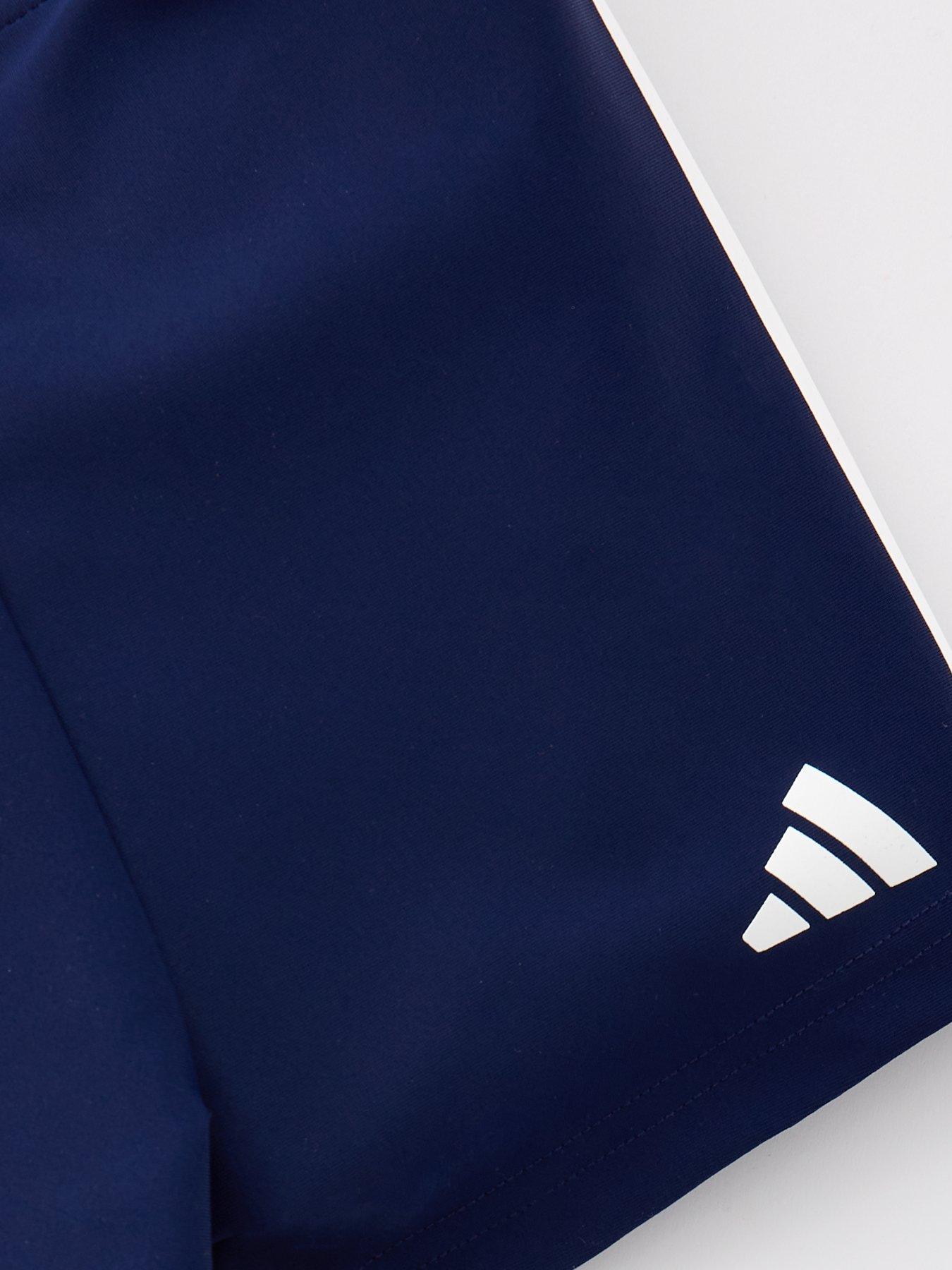 Image 4 of 4 of adidas Junior Boys 3 Stripe Boxer Swim Shorts - Navy