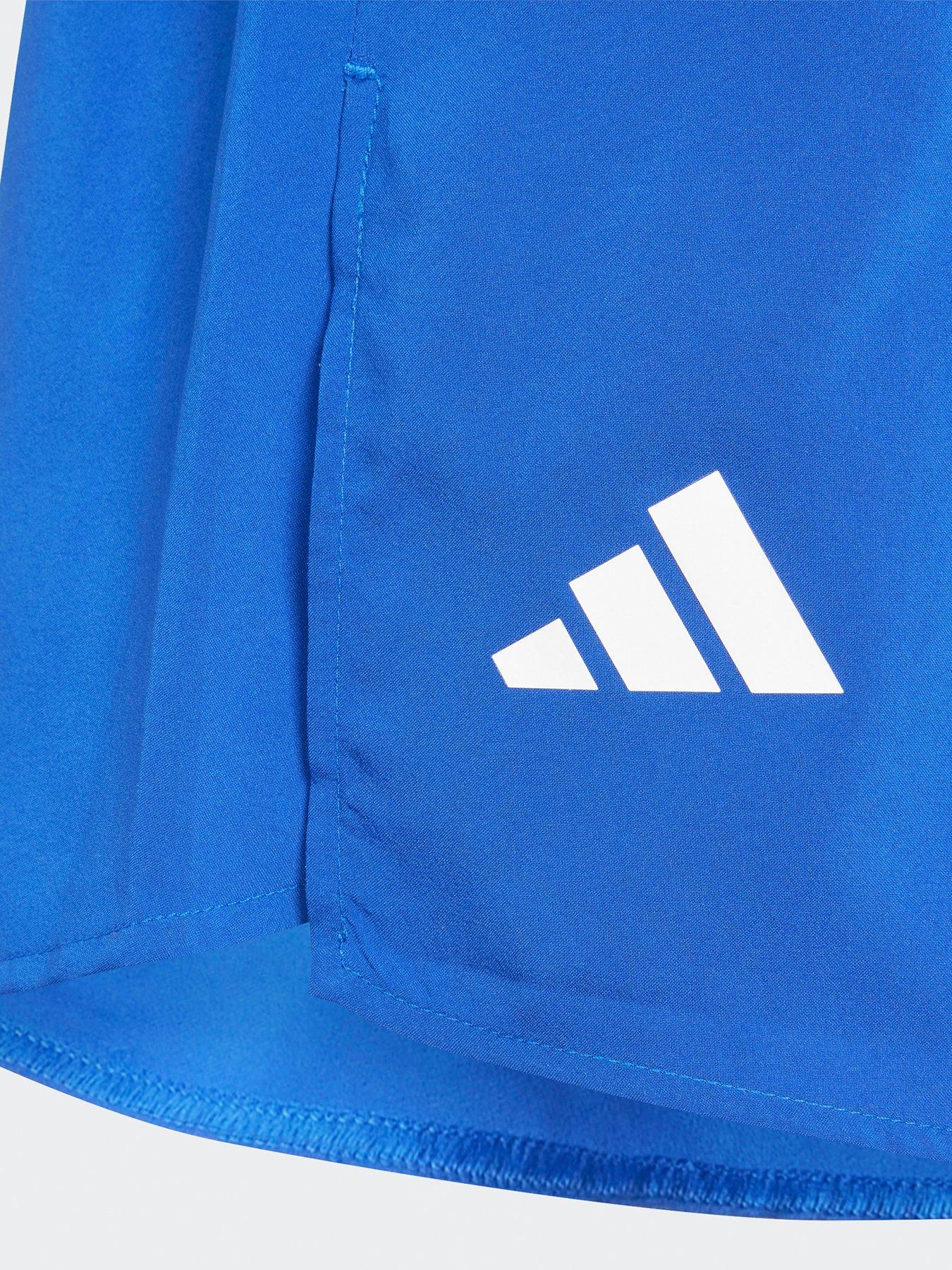 adidas-junior-boys-running-team-shorts-bluedetail