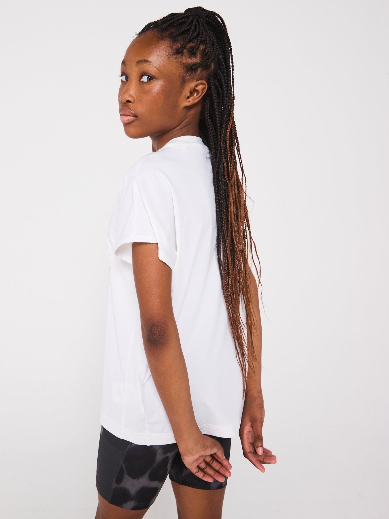 adidas-junior-girls-training-logo-t-shirt-whitestillFront