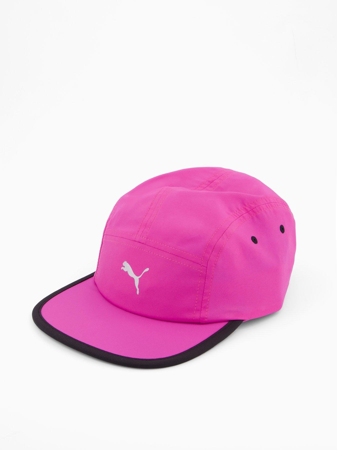 Image 2 of 4 of Puma Womens Running Essential 5 Panel Cap - Wild Berry